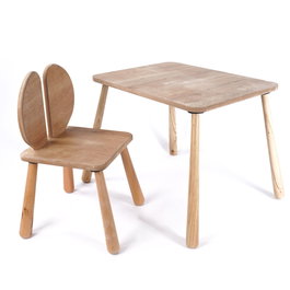 Hanah Home Conjunto de Mesa para Niños Color Roble